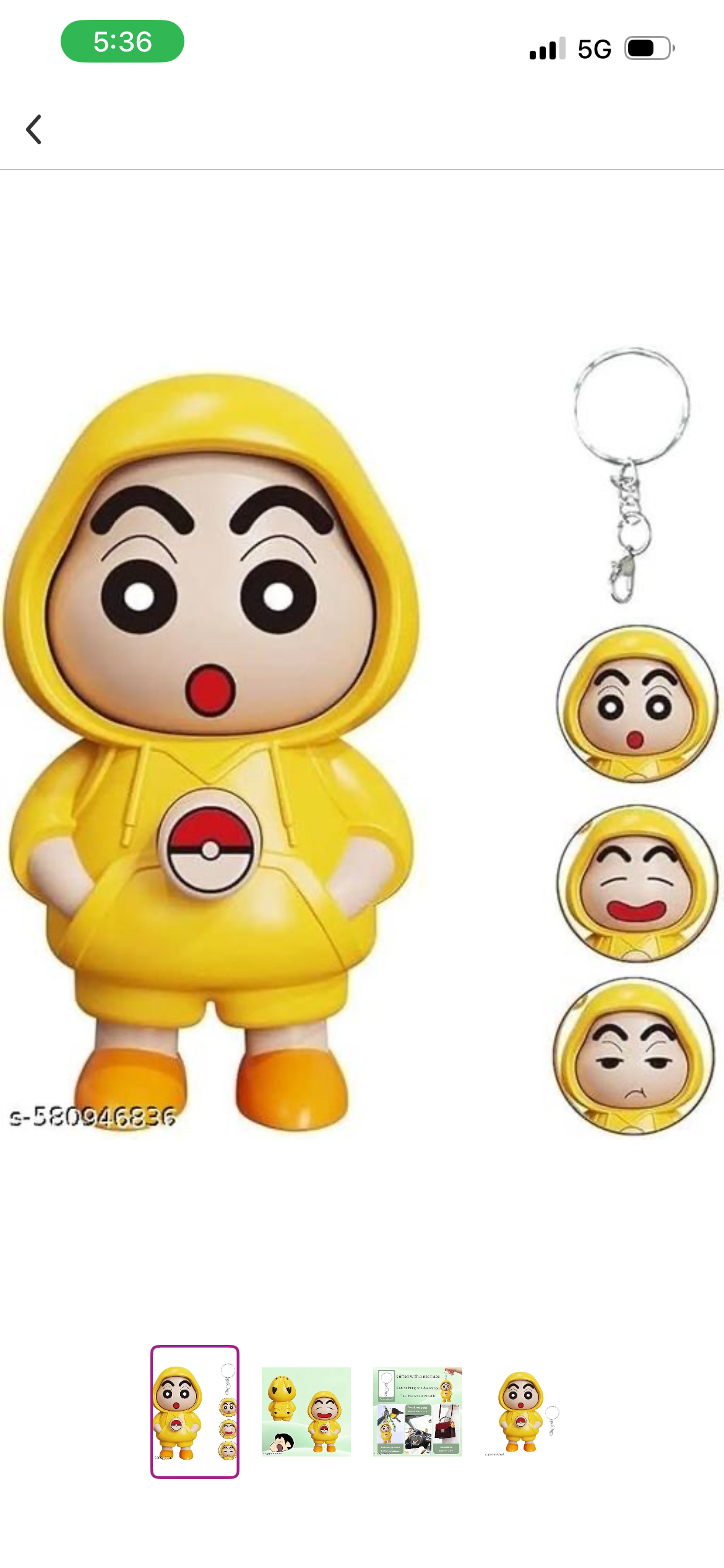 Face Changing Doll Key Holder -3D Cartoon Character Key Holder