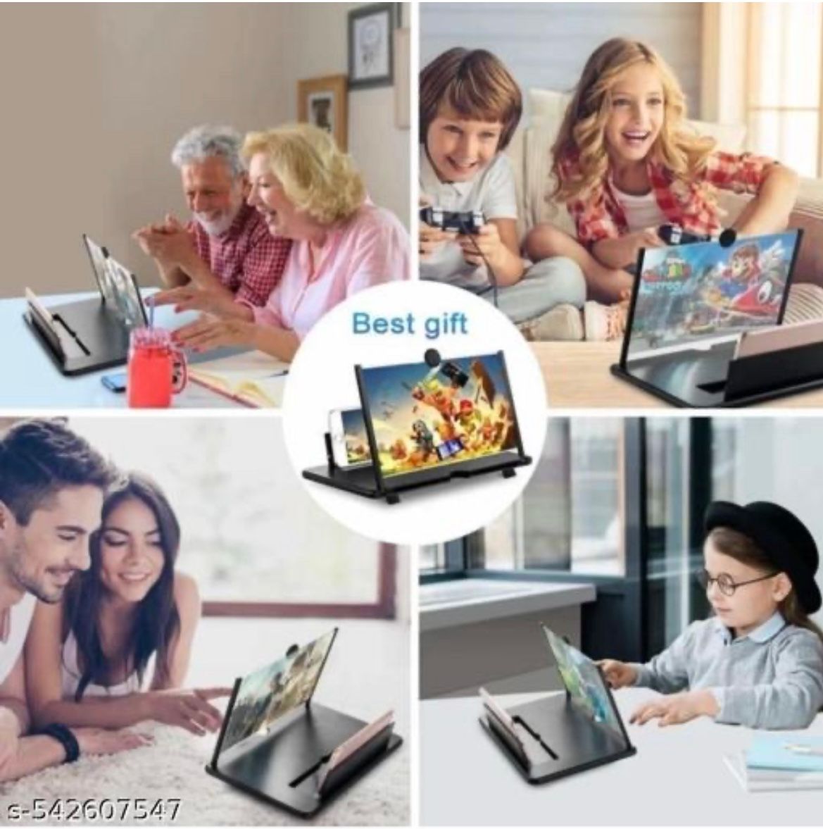 MOBILE HODREN™ 3D Screen Magnifier – Mobile Phone Holder with Video Screen Amplifier for Big Screen Viewing, Home Theatre Experience