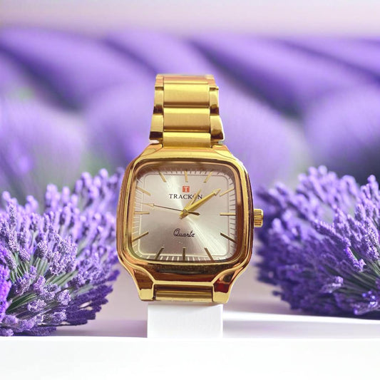 Men's Stainless Steel Strap White Dial Analog Wrist Watch for Boys & Men