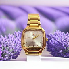 Men's Stainless Steel Strap White Dial Analog Wrist Watch for Boys & Men